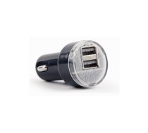 Gembird USB Car charger 2-port Black | EG-U2C2A-CAR-02  | 8716309115674