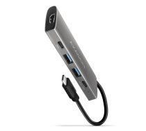 AXAGON HMC-5G21 2x USB-A + 2x USB-C + HDMI 4K/30Hz, USB-C 3.2 Gen 2 10Gbps hub, PD 60W, 13cm USB-C cable | HMC-5G21 | 8595247909060