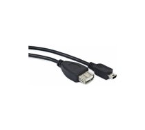 Kabelis Gembird OTG USB Female - MiniUSB Male 2.0 0.15m Black | A-OTG-AFBM-002  | 8716309075855