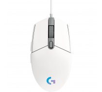 LOGITECH G102 LIGHTSYNC Corded Gaming Mouse - WHITE - USB - EER | 910-005824  | 5099206089242