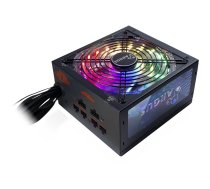 Power Supply INTER-TECH Argus RGB 750W CM, 80PLUS Gold, 140mm fan with 21 ultra bright LEDs,Switchable illumination, Acrylic glass side panel, active PFC, 4xPCI-e, OPP/OVP/SCP protection, semi-modular Cable management (Rev. 2) | RGB-750W_CM_II  | 42604556