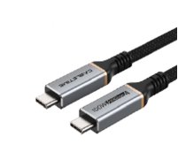 Premium cable USB4, Type C - Type C, 40Gbps, 100W, 20V/ 5A, 8K/ 60HZ, 1m | CA913299  | 6975285500092