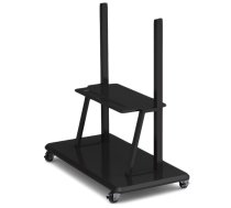 Prestigio Solutions® Mobile stand PMBST01 for 55-98'' screens, 150kg weight. Includes roll wheels and a shelf for accessories, Black. Mandatory to use with PMBWMK | PMBST01  | 8595248119543