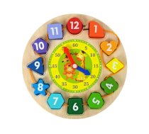 RoGer Bērnu Koka Pulkstenis Šķirotājs 22 cm | RO-WOOD1-CLOCK  | 4752168109656 | RO-WOOD1-CLOCK