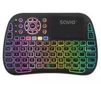 Klaviatūra Savio ARGB Mini Bluetooth + 2.4 GHz Black | KW-04 | 5901986048695
