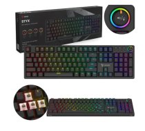 Klaviatūra Savio Styx Mechanical keyboard Brown Outemu | STYX BROWN | 5901986049449