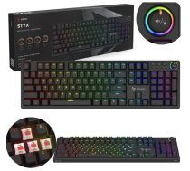 Klaviatūra Savio Styx Mechanical keyboard RED Outemu | STYX RED | 5901986049258