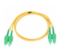 SC/APC-SC/APC , Single Mode, Duplex, 3.0mm LSZH Yellow, 1m :: SC-1.1-1A1 | SC/SC/A-DX-1.0-LZH  | 3100000551629