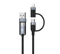Tellur 4in1 Cable USB/Type-C to Type-C (PD65W)/Lightning (PD20W) 1m Black | T-MLX47753  | 5949120003711