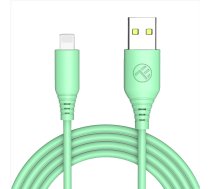 Tellur Silicone USB to Lightning Cable 3A 1m Green | T-MLX46885  | 5949120003469