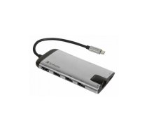 Verbatim USB-C Multiport hub HDMI LAN USB SD MicroSD | 49142V  | 023942491422