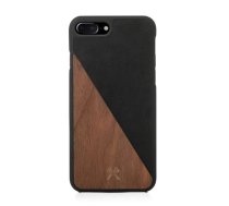Woodcessories EcoSplit Wooden+Leather iPhone 7+ / 8+  Walnut/black eco249 | T-MLX16140  | 4260382633210
