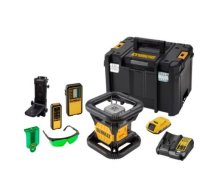 DCE079D1G-QW, Rotējošais lāzerlīmeņrādis pašlīmeņojošs DeWALT, 18V XR Li-Ion, 600m, 2-klase, IP67, GREEN