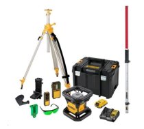 DCK379D1G-QW, Akumulatora rotējošais lāzerlīmeņrādis DeWALT, 18V XR Li-Ion, 600m, GREEN, 2-klase