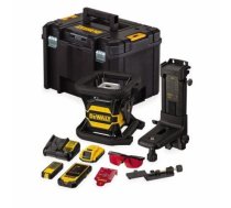 DCE080D1RS-QW, Akumulatora rotējošais lāzerlīmeņrādis, pašlīmeņojošs DeWALT , 18V XR Li-ion, RED, 300m, 2-klase