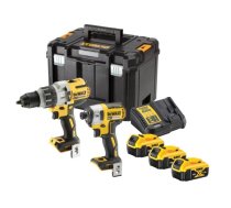 DCK276P3-QW, Akumulatoru instrumentu komplekts DeWALT 18V XR Li-Ion, (DCD996+DCF887), 3×5,0Ah