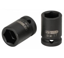 515.1010-E, Sešstūra triecienmuciņa KS Tools 1/2″ 10mm, īsā, (CrMo)