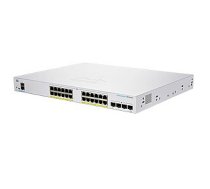 Cisco CBS350-24P-4X-EU tīkla slēdzis pārvaldīts Gigabit Ethernet L2/L3 (10/100/1000), sudraba 580070