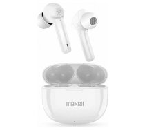 Maxell Dynamic+ bezvadu austiņas ar Bluetooth uzlādes korpusu, balts 580444