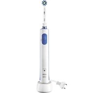 Oral-B Electric Toothbrush PRO 600 3D White Rechargeable For adults Number of brush heads included 1 White/Blue Number of teeth brushing modes 2 592426