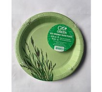 Ekoloģiski papīra šķīvji Reed Go Green Ø18cm 10 gab./ 0,07kg 594038