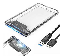 Fusion 2,5" ārējais cietā diska korpuss SATA III | USB 3.0 caurspīdīgs 605246