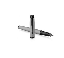 Tintes pildspalva Parker IM Achromatic Grey BT Fine, matēts pelēks/melns korpuss 606255