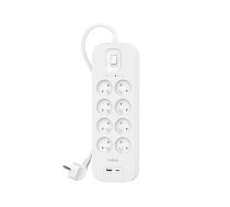 Belkin Surge Protector SRB003CA2M White 8 AC Outlets 2m 611842