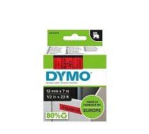 Marķēšanas lente DYMO D1 12mmx7m melna/sarkana 613309