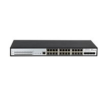 Extralink Chiron Pro | PoE slēdzis | 24 RJ45 1000 Mbps PoE porti, 4 SFP+ porti, L3, pārvaldīts, 370 W 619109