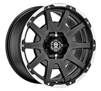 Sparco Dakar Matt Black Lip Polished+Rivets 8,5x17 5x150 ET25 CB110,0 60° 1150 kg W29088013M8 Sparco 625081