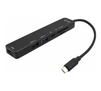 i-tec USB-C Travel Easy Docking Station 4K HDMI karšu lasītājs + barošanas bloks 60 W - Dokstacija 614438