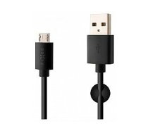 Fiksēts USB/mikro USB 2m, melns 634093