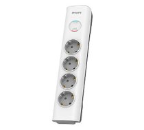 Philips Surge protector SPN7040WA/58, 4 Outlets, 2 m power cord, 600 joules of surge protection 634340