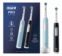 Oral-B Pro Series 1 Electric Toothbrush, Duo pack, Blue/Black Oral-B