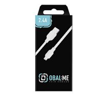 OBAL:ME Simple USB-A| Lightning kabelis 1m | balts 634977