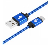 USB-USB C kabelis 1,5 m, zils vads 644273