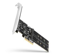 PCES-SA4M2 PCIe kontrolieris 2 iekšējie SATA 6G + 2 iekšējie SATA M.2 porti ar B, SP un LP atslēgu 647519