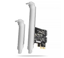 PCES-SJ2 PCIe kontrolieris, 2 iekšējie SATA 6G porti, JMB582 SP un LP mikroshēmojums 648163