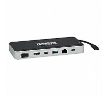 USB dokstacija, trīskāršs displejs 4K HDMI un mDP, VGA, USB 3.2 Gen 1, USB-A/C centrmezgls, GbE, 60 W PD uzlāde U442-DOCK16-B 665366