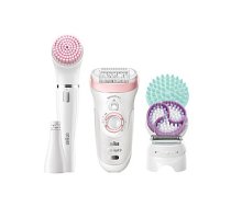 Braun Epilator Silk-épil Beauty Set 9 9/985 BS Operating time (max) 50 min Bulb lifetime (flashes) Not applicable Number of power levels 2 Wet & Dry White/Rose 677570