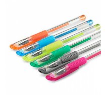 6 Glitter gēla pildspalvu un klasisko gēla pildspalvu komplekts. 665273