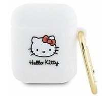 Hello Kitty Apple Airpods 1/2 cover Silicone 3D Kitty Head White 690559