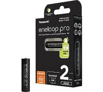 Panasonic rechargeable batteries ENELOOP Pro BK-4HCDE/2BE, 930 mAh, 500 (2xAAA) 394297