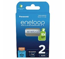 Panasonic rechargeable batteries  ENELOOP BK-4MCDE/2BE, 800 mAh, 2100 (2xAAA) 394285