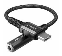 Acefast Acefast audio cable USB Type C - 3.5mm mini jack (female) 18cm, DAC, AUX black (C1-07 black) 707931