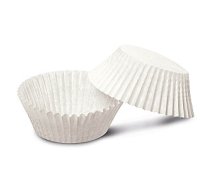 Kēksiņu papīra formiņas 100 gab. baltas Easy Bake Bio Ø4,5x2,3cm 706260