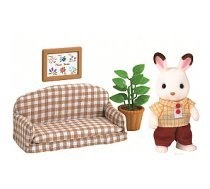 SYLVANIAN FAMILIES Šokolādes trušu tēvs ar dīvānu 135215