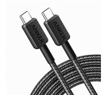 Anker 322 USB-C uz USB-C kabelis 0,9 m, melns 683253