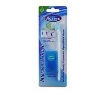 ACTIVE ORAL CARE Interdental Brush starpzobu birste + maināmas galviņas 0,45mm 10 gab. 741635